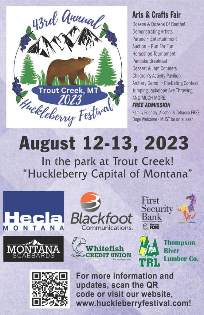 Huckleberry Festival 2023 Poster